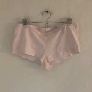 H&M Pajama Shorts, Size M, Light Pink, 100% Cotton